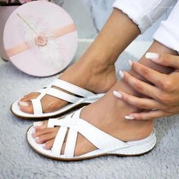 Slippers Design Women Sandals Cross Summer Shoes Footbed Platform Flat Flip Flop Ladies Soft Bottom