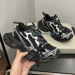 Designer 3 3.0 3XL Paris Men Women Triple S Casual Shoes Sock White Black Sneakers Track 9 9.0 Tess.s. Gomma Leather Trainer Nylon Printed Platform Shoes F7