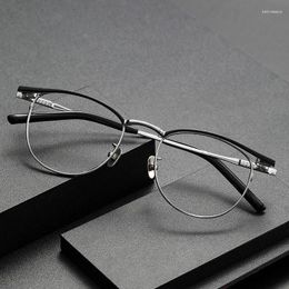 Sunglasses Frames Pure Titanium Glasses Frame Men's Fashion Personalised Customised Myopia Net Celebrity