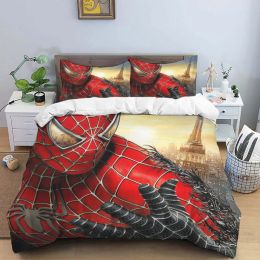 sets Cartoon Technology Spider Patterns Comforter Bedding Set,Duvet Cover Bed Set Quilt Cover Pillowcase,King Queen Size Bedding Set
