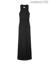 Original 1to1 Buurberlyes Designer Clothes Womens Trench Sleeveless Dress 8071021 High Quality Plaid Dress with Original Logo