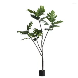 Decorative Flowers Simulated Green Plants Bread Trees Potted Ground Fake Tree Ornaments