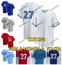 Cheap Blue Jays Baseball Jersey Vladimir Guerrero Jr. George Springer Bo Bichette Yusei Kikuchi Cavan Biggio Randal Grichuk Carter Hyun-Jin Ryu Matt Chapman Toronto