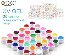 5ml Pure Colour Painting Gel Soak off UV LED Nail Gel Polish Paint CANNI Original Nail Art Design Professional5286335