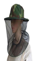 Mosquito Head Net Hat Wide Brim Anti Insect Bee Protective Mesh Cover Face Mask Bucket Hats for Beekeeping Beekeeper6966060