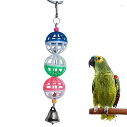 Other Bird Supplies Balls With For Creative Funny Ball Chew Toy Cage Hanging Parrot Pet Training