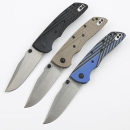 New Arrival CK4262 Folding Knife 8Cr15Mov Stone Wash Drop Point Blade G10 Handle Ball Bearing EDC Pocket Folder Knives Outdoor Tools with Retail Box