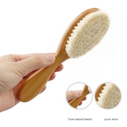 Brushes Baby Hair Brush With Wooden Handle And Super Soft Pure Natural Wool Bristles For Newborns & Toddlers Infant Comb Head Massager