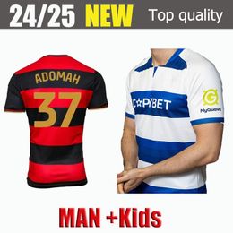 24 25 Queens Park Rangers Mens Field Soccer Jerseys Willock Amos Roberts Dykes Johansen Home Shirts Football Shirts Short Manneve Uniforms 2024 2025 Home away QPR