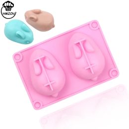 Moulds 3D Easter Bunny Mould High Flexible Silicone Mousse Dessert Jelly Baking Candy Chocolate Ice Cream Mould Kitchen Bakeware Tools