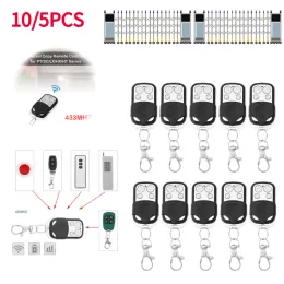 Controls 5/10pcs 433/315mhz Electronic Gate Control Duplicator Remote Control 4CH Key Garage Door Gate Opener Remote Control Duplicator