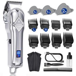 Limural Hair Clippers for Men Professional Cutting Kit Beard Trimmer Barbers Cordless Close TBlade 240411