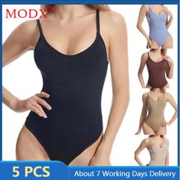 Women's Shapers 5pcs Bulk Items Wholesale Lots For Women Intimates Underwear Shape Tight Belly Bodysuits Corsets Onesie Shapewear M13506