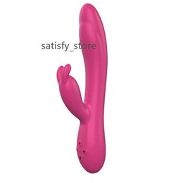 Hot Sale Colourful Rechargeable Double Rabbit Vibrator Av Wand Massager Dildo G Spot Vibrator For Women