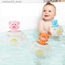 Sand Play Water Fun Baby shower toy cute little pig sprinter shower bathroom shower water swimming toy childrens gift Q240426