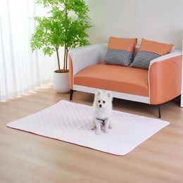 Dog Ice Mat Cooling Summer Pad Mat For Dogs Cat Blanket Sofa Breathable Pet Dog Bed Washable For Small Medium Large Dogs Mats 240425