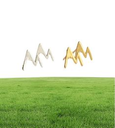 Fashion Mountain Stud Earrings For Women Made By Alloy Europe Sell Mountain Peak Small Earrings9455108