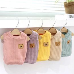 Dog Apparel Waffle Undress Puppy Breathable Vest Summer Pet Pullover Teddy Bear Soft Clothes Birthday Gift S-2XL