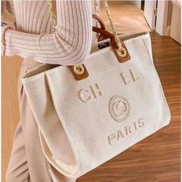 Designer di grande capacità spiaggia perle tote ladies spalla borse per la spesa borse borse borsetta porta borsetta CH0915