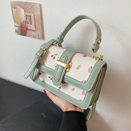 Shoulder Bags Niche Design 2024 Fashion Cross-body Bag Square Embroidery Handbag Dual-use Width: 20cm