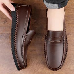 Casual Shoes Fashion Brands Men Footwear Slip On Office Man Formal Wedding Party Dress Breath Driving Lazy Loafers