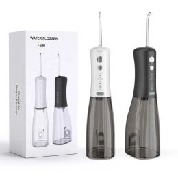 Irrigators Oral Irrigator USB Rechargeable Water Flosser Portable Dental Water Jet 350ML Water Tank Waterproof Teeth Cleaner for Oral Care