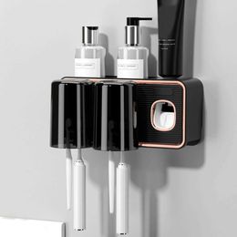 Toothbrush Holders Toothbrush drill bit bracket accessories automatic dispensing machine black bracket without tooth pad bathroom 240426