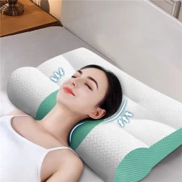 Pillow Orthopaedic Reverse Traction Pillow Protects Cervical Vertebra and Helps Sleep Single Neck Pillow Can Be Machine Washable 50x30cm