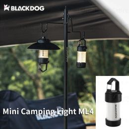 Tools Naturehike BLACKDOG Outdoor Ultralight ML4 Camping Lamp IPX4 Waterproof Portable Light Magnetic Base USB Charging Tent Lamp