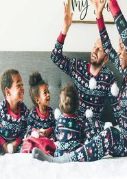 Family Christmas 2020 Pyjamas Set Mother Daughter Father Son Sleepwear Matching Clothes Kids Xmas Pyjamas Nightwear Tops Pants4563477