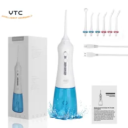 Irrigators Oral Irrigator with DIY 3 Modes 6 Jets Dental Water Jet 300ML IPX7 Waterproof Water Flosser Rechargeable Teeth Cleaner Oral Care