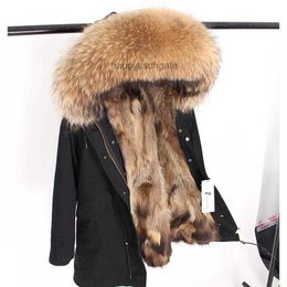 Mens Down Parkas 2022 Men Winter Jacket Natural Raccoon Fur Coats Hooded Warm Long Jackets Plus Size 7xl Male Thick Real Coat