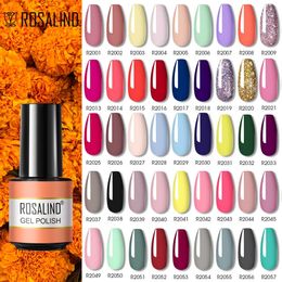 Rosalind Nail Gel Polish Supplies Varnishes Glitter Semi Permanent Art Manicure DIY Design Top Base Coat UV 240425