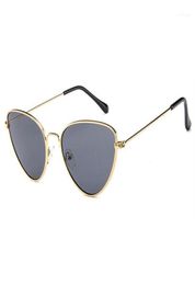 Sunglasses 2021 Rendy Tinted Color Vintage Shaped Sun Glasses Famle Drop Ocean CatEye Women Brand Designer16928834
