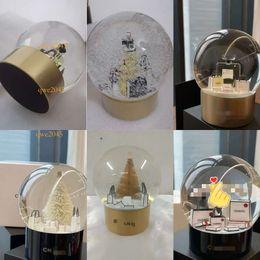 Christmas Perfume Snow Globe Bottle Edition Crystal Classics Golden Gift Birthday Classic with Inside Ball for Special VIP Popular chanells Gift Ball