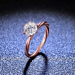 Ring Mosang Stone Love End Tengman 925 Pure Sier Ring Womens One Ring Live Broadcast