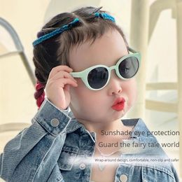 PULAIS Kids Sunglasses Polarized UV400 Protection Fashion Round Child Brand Designer Sun Glasses for Boys and Girls D902 240419