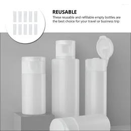 Storage Bottles 10 Pcs Flip Top Squeeze Bottle Lotion Silicone Shampoo Creative Holder Makeup Containers Empty Leak-proof Tube