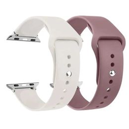 Watch Bands Suitable for Watch strap 45mm 44mm 49mm 40mm 41mm 42mm silicone sports bracelet Correa iWatch strap series SE 9 8 7 6 5 3 4 Ultra 2 240424