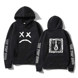 Men's Hoodies Sweatshirts Men Hoodies Lil.Pp Happy Smiling Face Print Autumn Winter Fashion Unisex Couple Pullover Strtwear Sweatshirts Male Sudaderas T240425