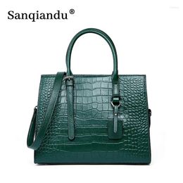 Bag Luxury Crocodile Handbags Women Bags Designer Big Tote For High Quality Genuine Leather Shoulder Sac A Main