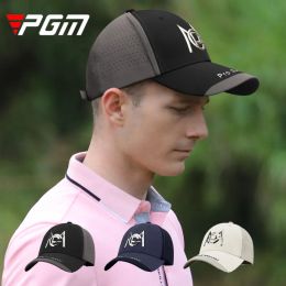 Caps PGM Summer Male Casual Peaked Hats Sun Protection Golf Caps Outdoor Breathable Sports Golf Hat Antisweat Adjustable Cap AntiUV