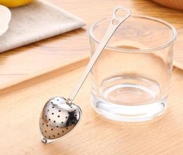 Spring quotTea Timequot Convenience Heart Tea Infuser HeartShaped Stainless Herbal Tea Infuser Spoon Filter 4912040