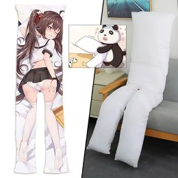 Pillow Custom Design Dakimakura Cotton Filled Anime Waifu Sexy Girl Body Pillow Split Leg with Hole for Onahole Genshin Hutao