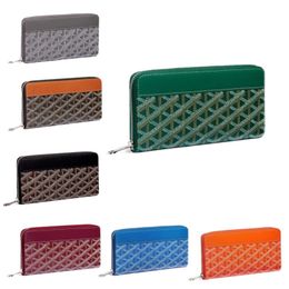 MATIGNON designer wallet card holder purses plaid key chain metal zippers men wallet high quality plated silver leather coin purses multicolors te019 C4