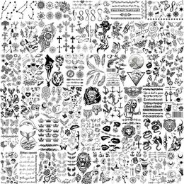 Tattoo Transfer 52 Sheets Small Temporary Tattoos For Adult Hands Tiny Animal Butterfly Tattoo Sticker 3D Fake Flower Infinity Cute Tatoos Kits 240426