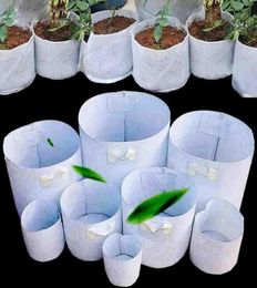 NonWoven Fabric Reusable SoftSided Highly Breathable Grow Pots Planting Bag with Handles Large Flower Planter7303406