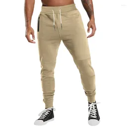 Men's Pants Autumn Elegant Fashion Harajuku Slim Fit Ropa Hombre Loose Sport All Match Casual Solid Pockets Cotton Zipper Trousers