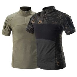 Tactical T-shirts Mens Outdoor Tactics G4 Battle Frog Set High Quality Battle Tactics Hunting T-shirt 240426