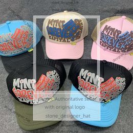 Kapital Hat Fashion Baseball Cap Sugar Coloured Patchwork Letter Print Sun Shading Truck Driver Hat Casual Shopping Japanese Truck Trend 8612